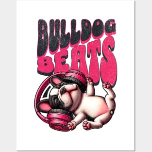 Bulldog Groove – Cool Music-Themed Canine Tee Posters and Art